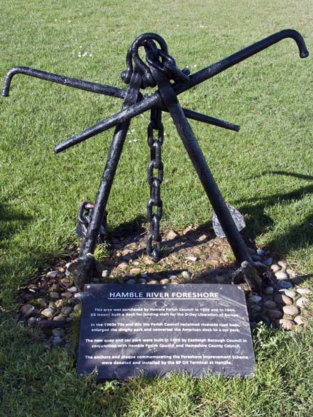 Hamble River,Foreshore,Memorial,Anchors
